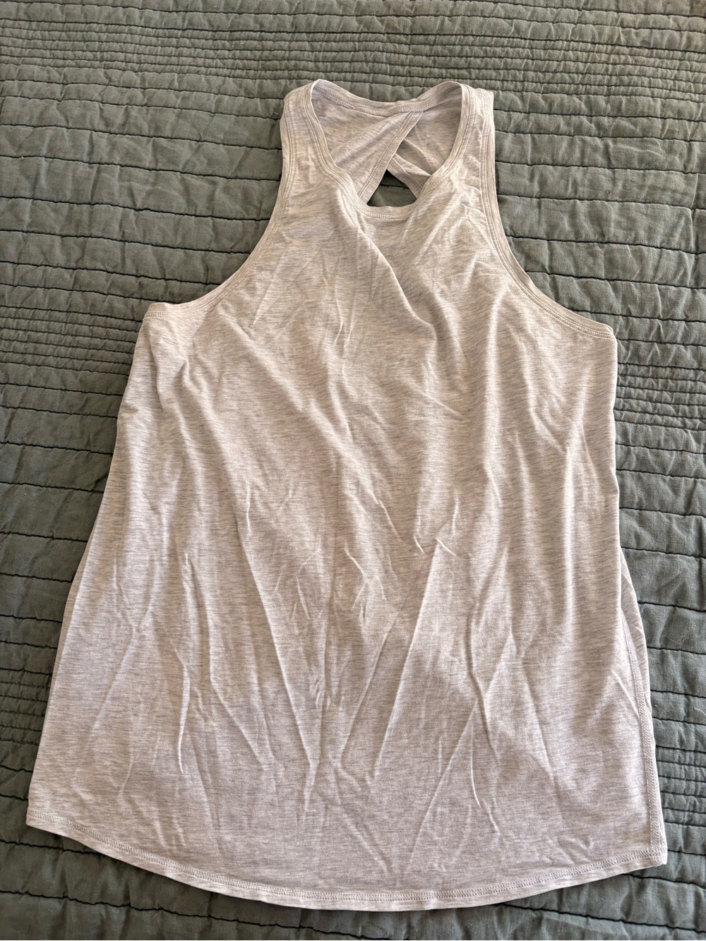 lululemon athletica Light Gray Cross-Back Tank